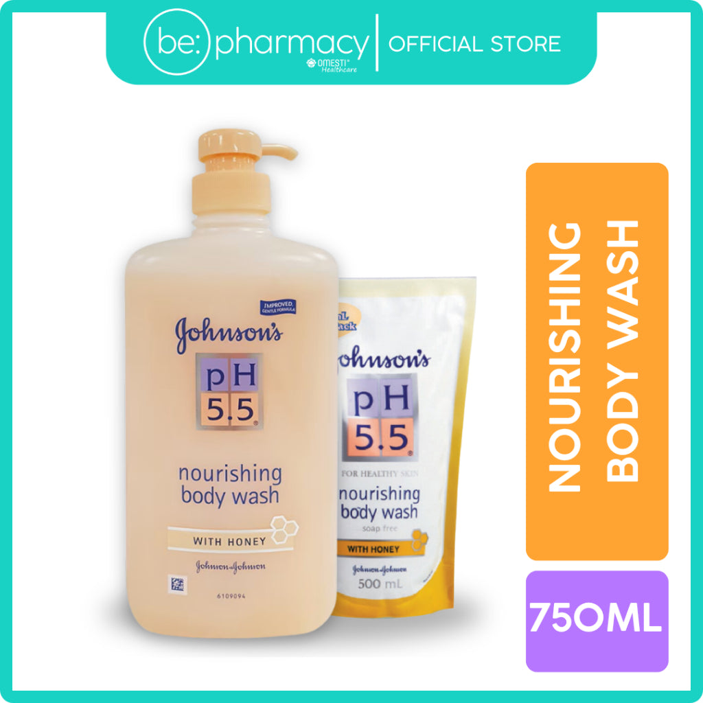 Johnson's PH5.5 Body Wash With Honey 750ML