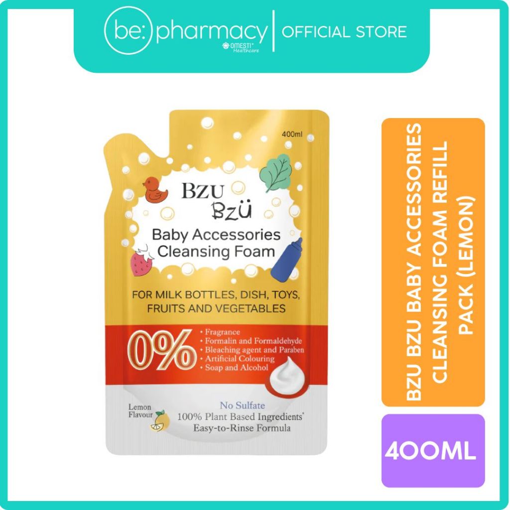 Bzu Bzu Baby Accessories Cleansing Foam (Lemon) 500ML / Refill Pack 400ML