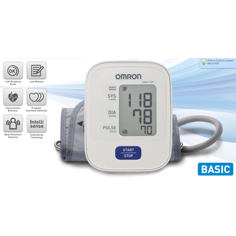 OMRON Blood Pressure Monitor HEM-7120