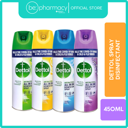 DETTOL SPRAY DISINFECTANT 450ML