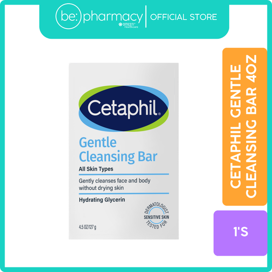 CETAPHIL GENTLE CLEANSING BAR 4OZ 1'S