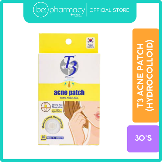 T3 ACNE PATCH (HYDROCOLLOID) 30'S