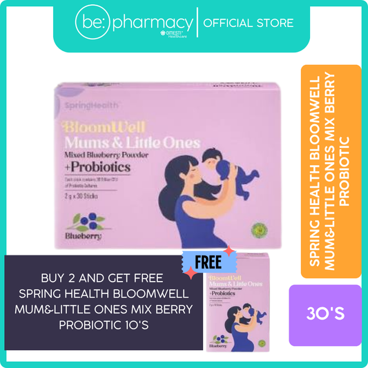 SPRING HEALTH BLOOMWELL MUM&LITTLE ONES MIX BERRY PROBIOTIC 30'S