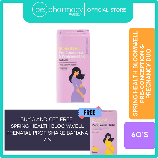 SPRING HEALTH BLOOMWELL PRE-CONCEPTION & PREGNANCY DUO 60'S