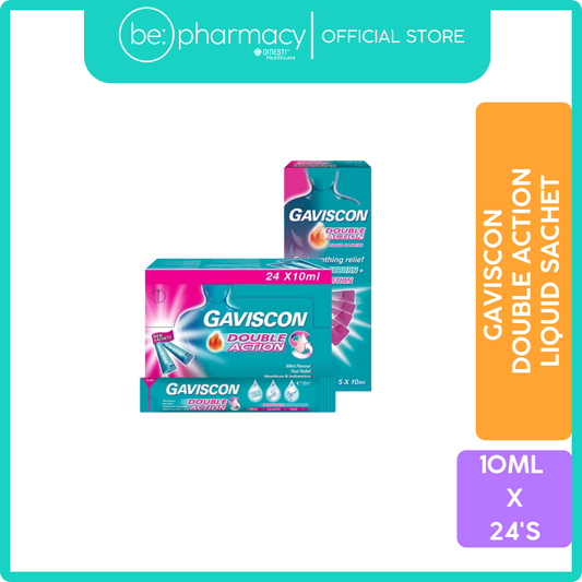 Gaviscon Double Action Liquid Sachets 10ML x 24's