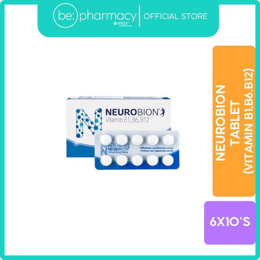 Neurobion Tablet (Vitamin B1,B6.B12) 6x10's