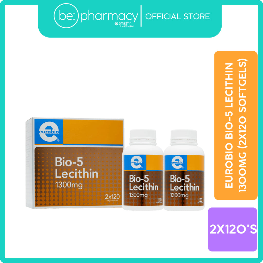 Eurobio Bio-5 Lecithin 1300mg (2x120 softgels)