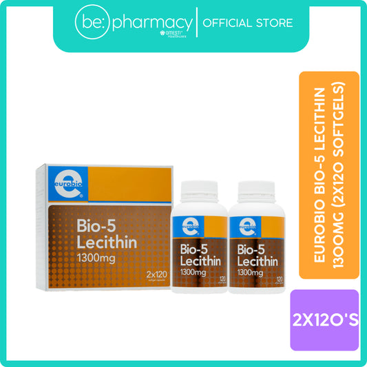 Eurobio Bio-5 Lecithin 1300mg (2x120 softgels)