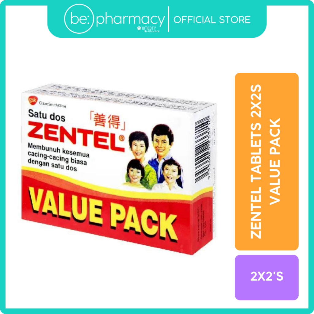 Zentel Tablets 2x2s Value Pack