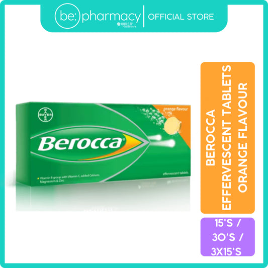 Berocca Effervescent Tablets Orange Flavour 15's