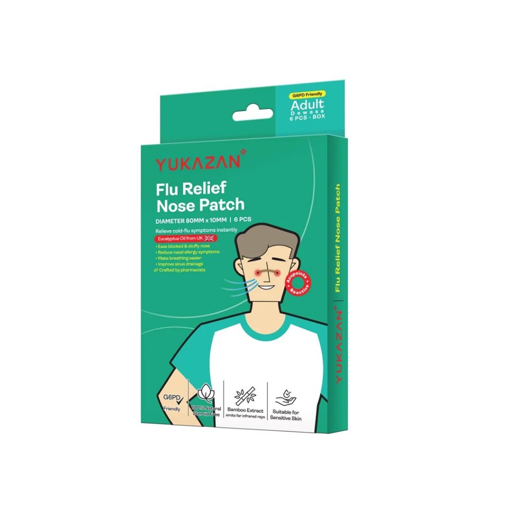 Yukazan Flu Relief Nose Patch 6's (Adult)