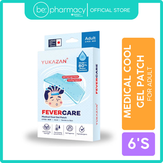 Yukazan Adult Fevercare Cool Gel Patch (6's pcs)