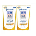 Johnson's PH5.5 Body Wash With Honey 2X500ML (REFILL PACK)