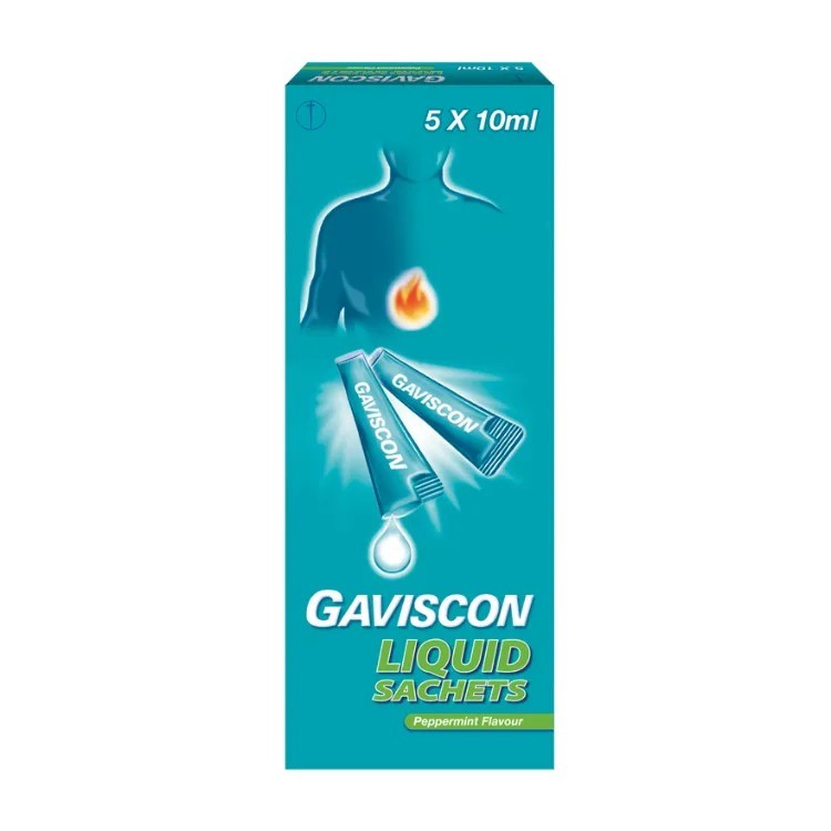 Gaviscon Peppermint Liquid Sachet (10ML x 5's)