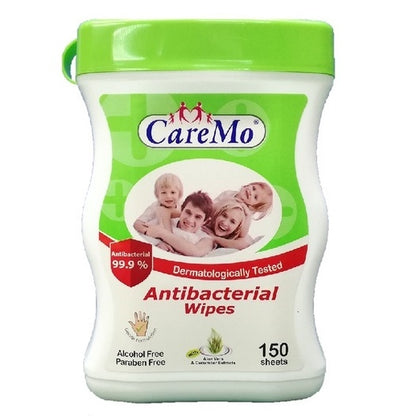 CareMo Antibacterial Wipes With Aloe Vera & Vitamin E (150s)