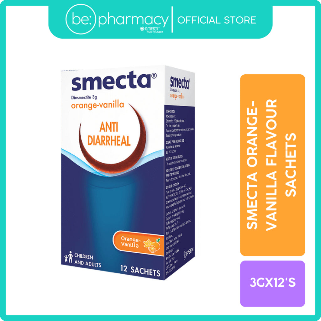 Smecta Orange-Vanilla Flavour Sachets 3g 12's