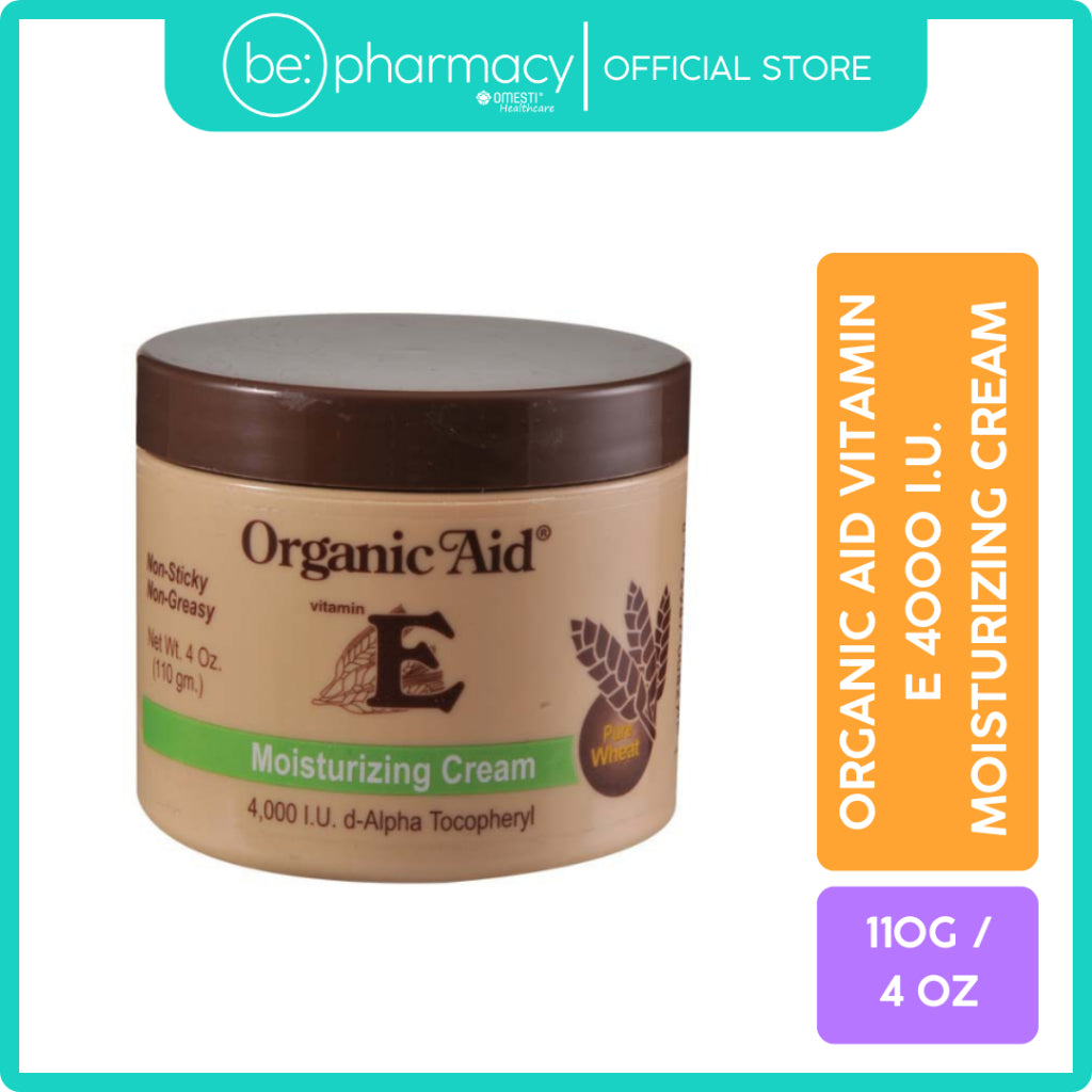 Organic Aid Vitamin E 4000 i.u. Moisturizing Cream 4OZ 110g