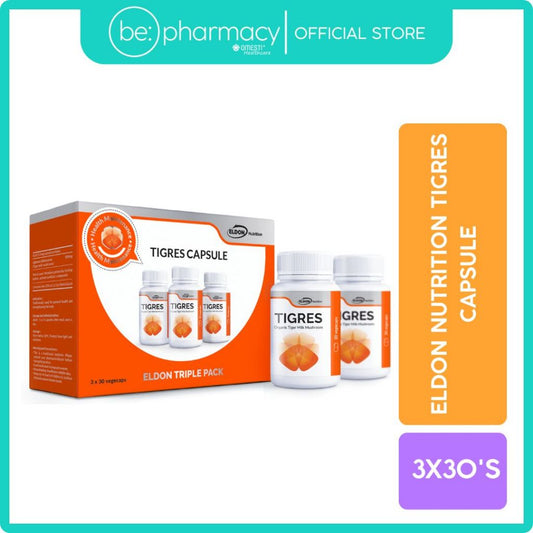 Eldon Nutrition Tigres Capsule 3x30's (Tiger Milk Mushroom)