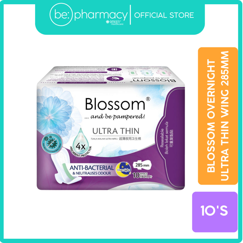 Blossom Overnight Ultra Thin Wing 10's