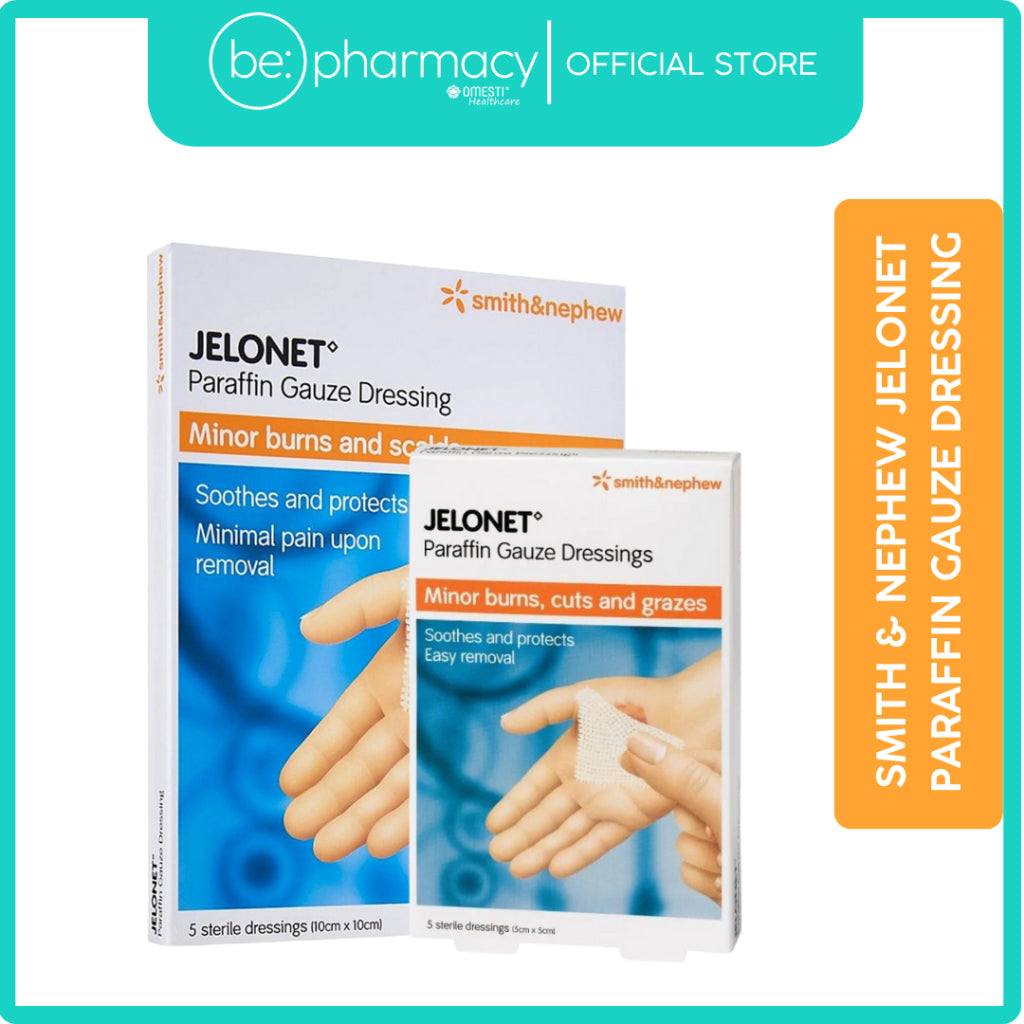 Smith & Nephew Jelonet Paraffin Gauze Dressing (10x10CM 5'S)