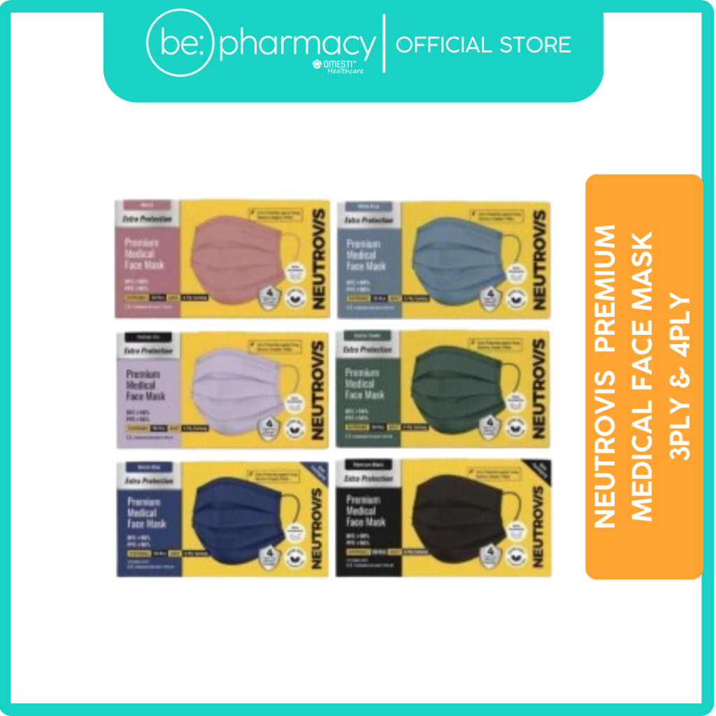 Neutrovis  Premium Medical Face Mask 3ply & 4ply [For Sensitive Skin]