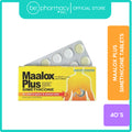 Maalox Plus Simethicone Tablets 40's