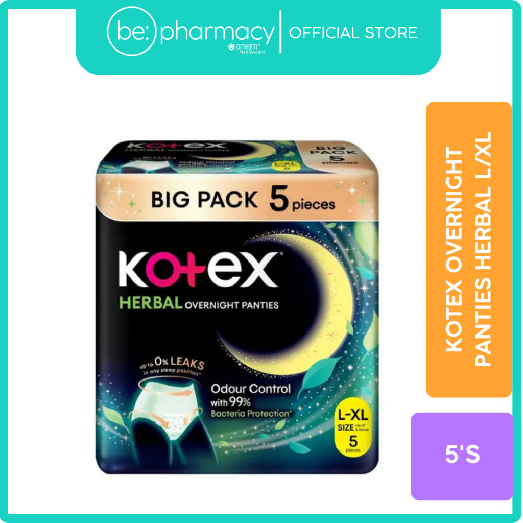 Kotex Overnight Panties Herbal 5's
