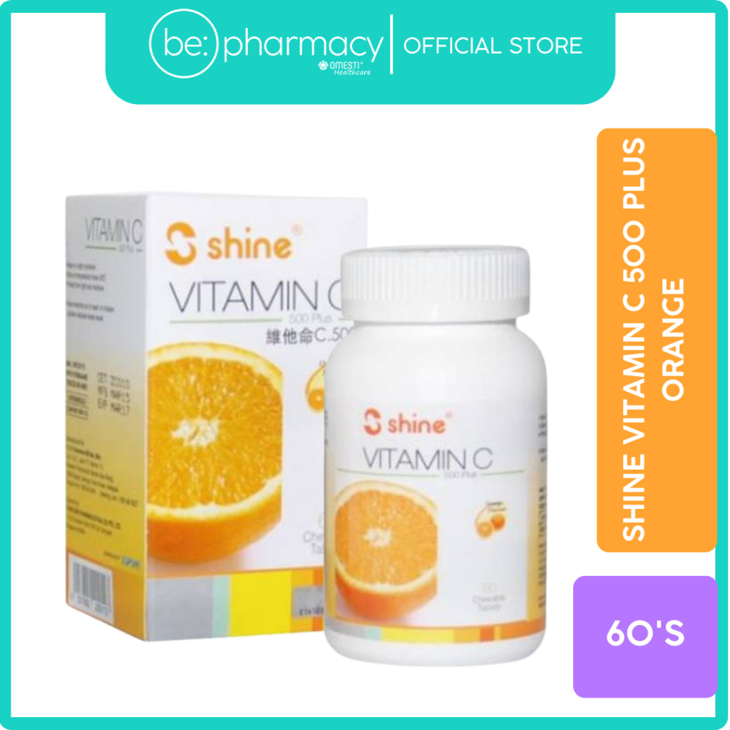 Shine Vitamin C 500 Plus Orange 60's