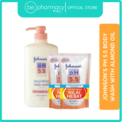 Johnson's PH 5.5 Body Wash With Almond Oil (750ML)