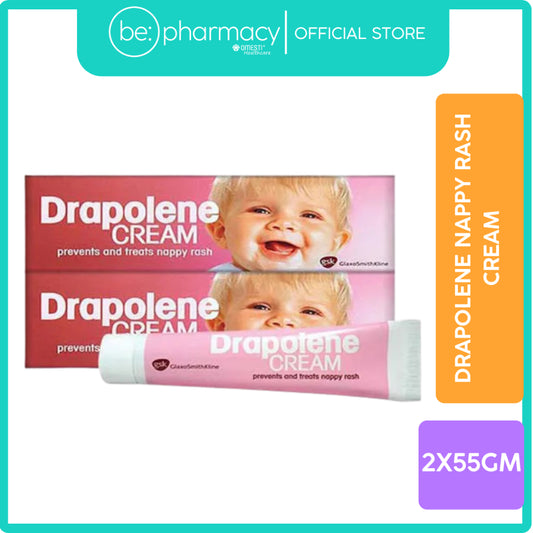 Drapolene Nappy Rash Cream 2X55GM