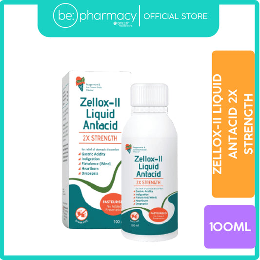 Zellox-II Liquid Antacid 2x Strength 100ML