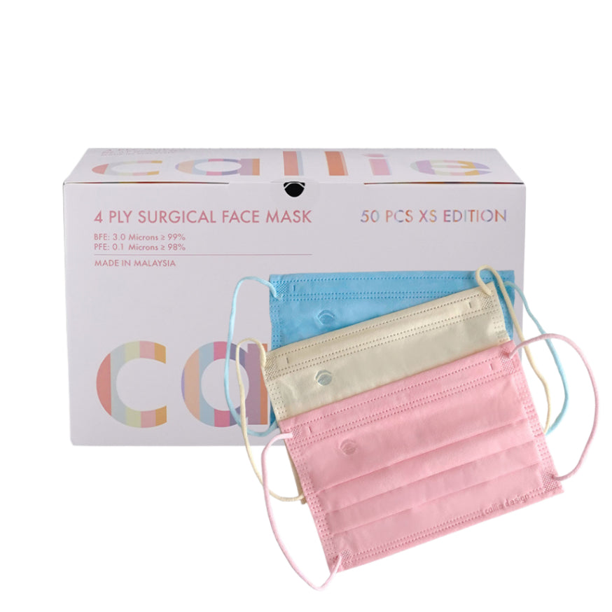 Callie Kids 4Ply Medical Face Mask 50's XS Edition