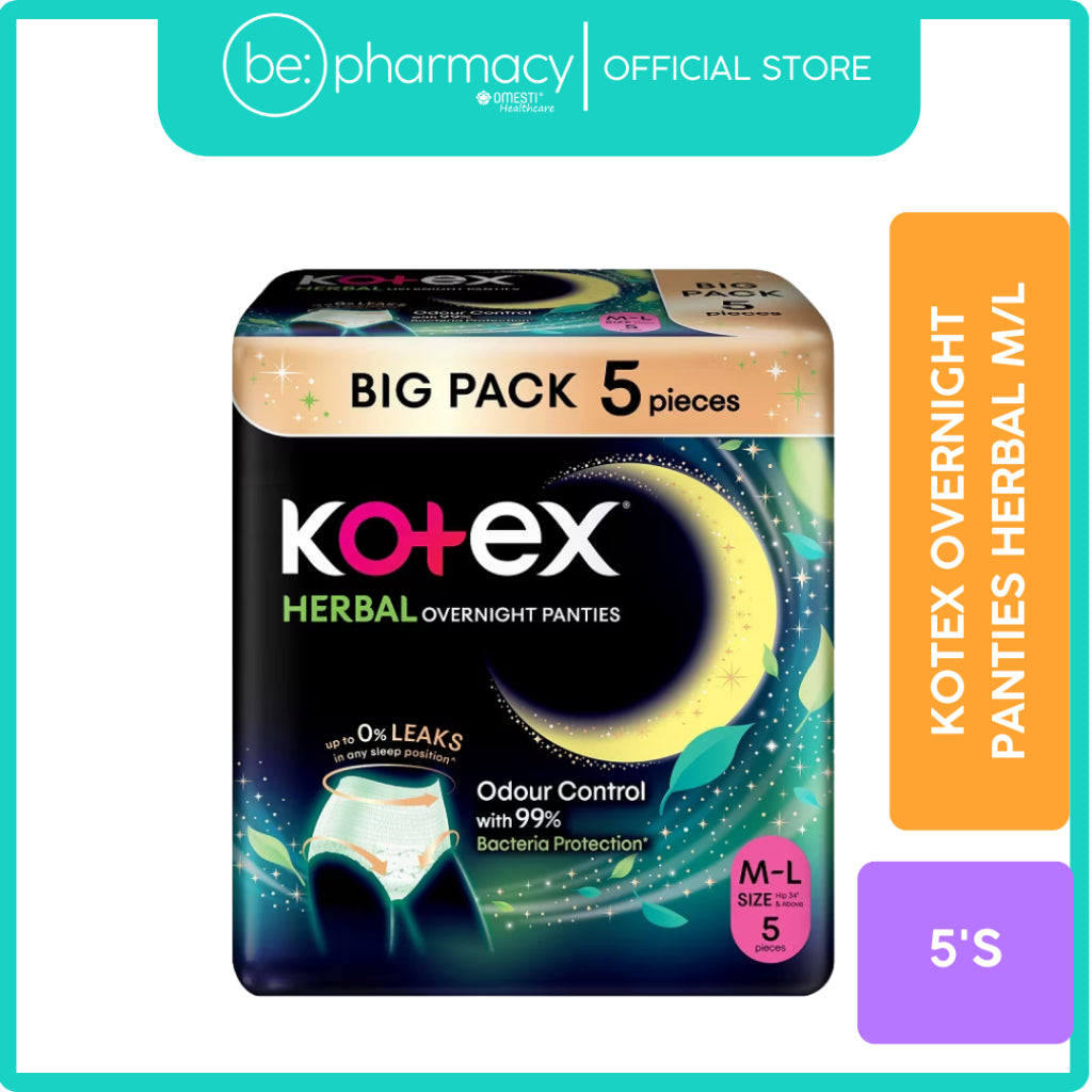 Kotex Overnight Panties Herbal 5's