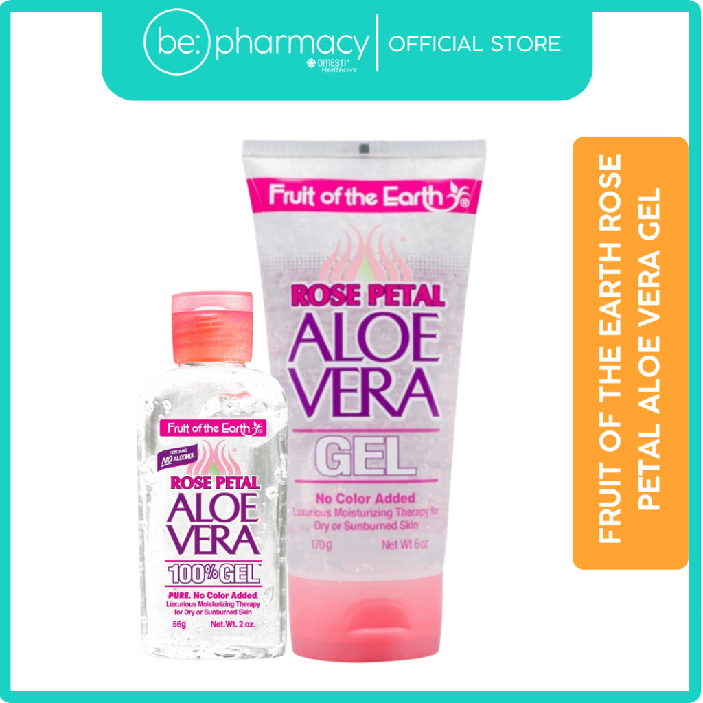 Fruit Of The Earth Rose Petal Aloe Vera Gel 56g (2o.z)