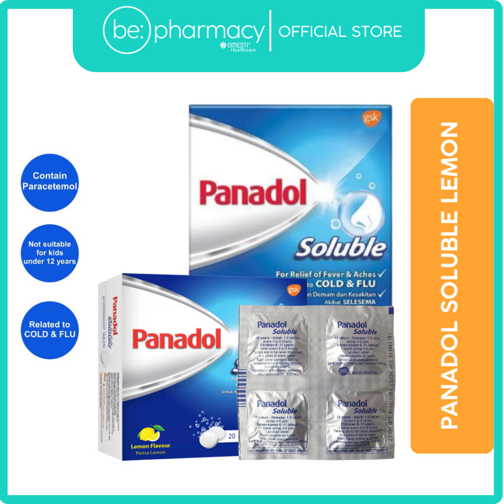 Panadol Soluble Lemon 120's ( 30 strips)