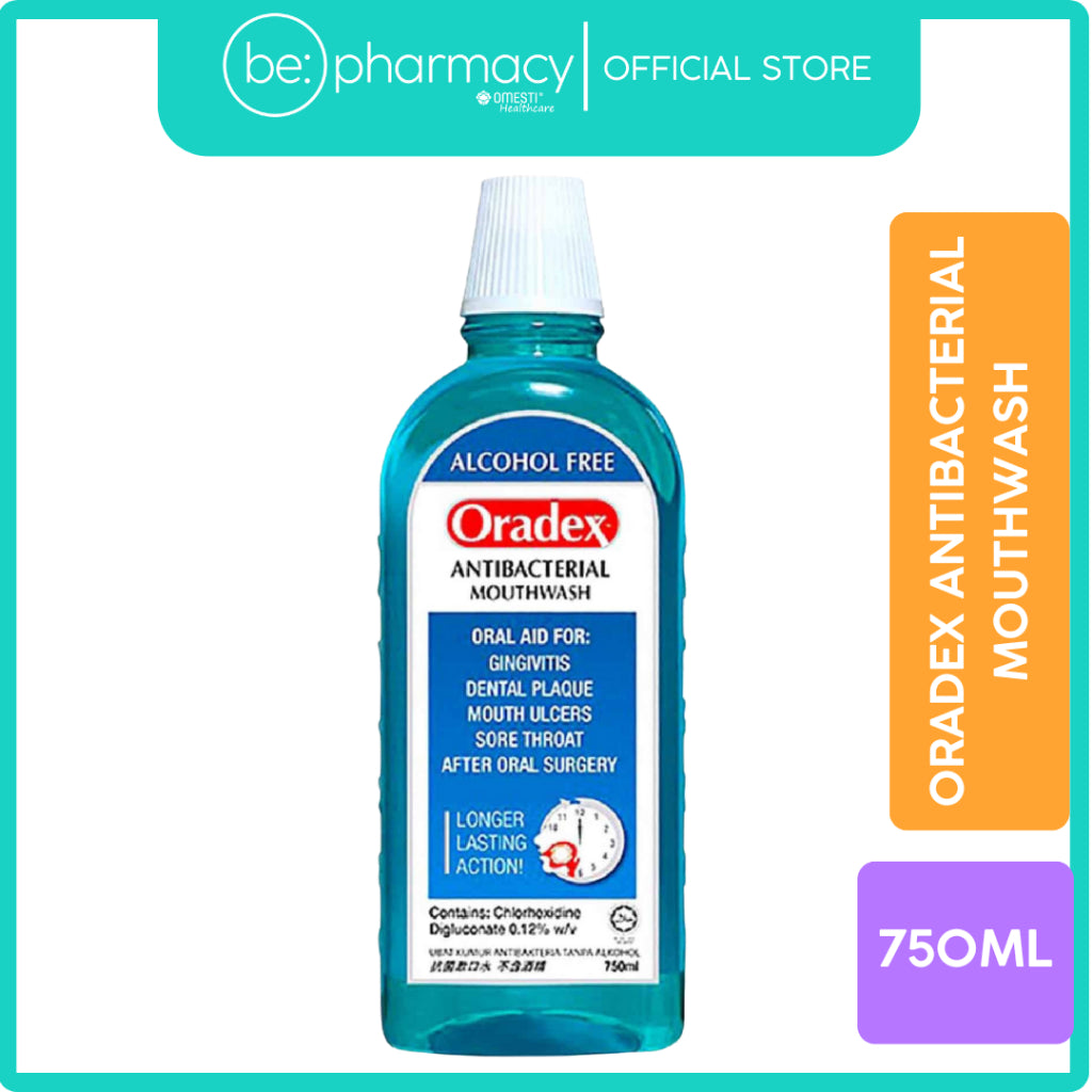Oradex Antibacterial Mouthwash 750ml