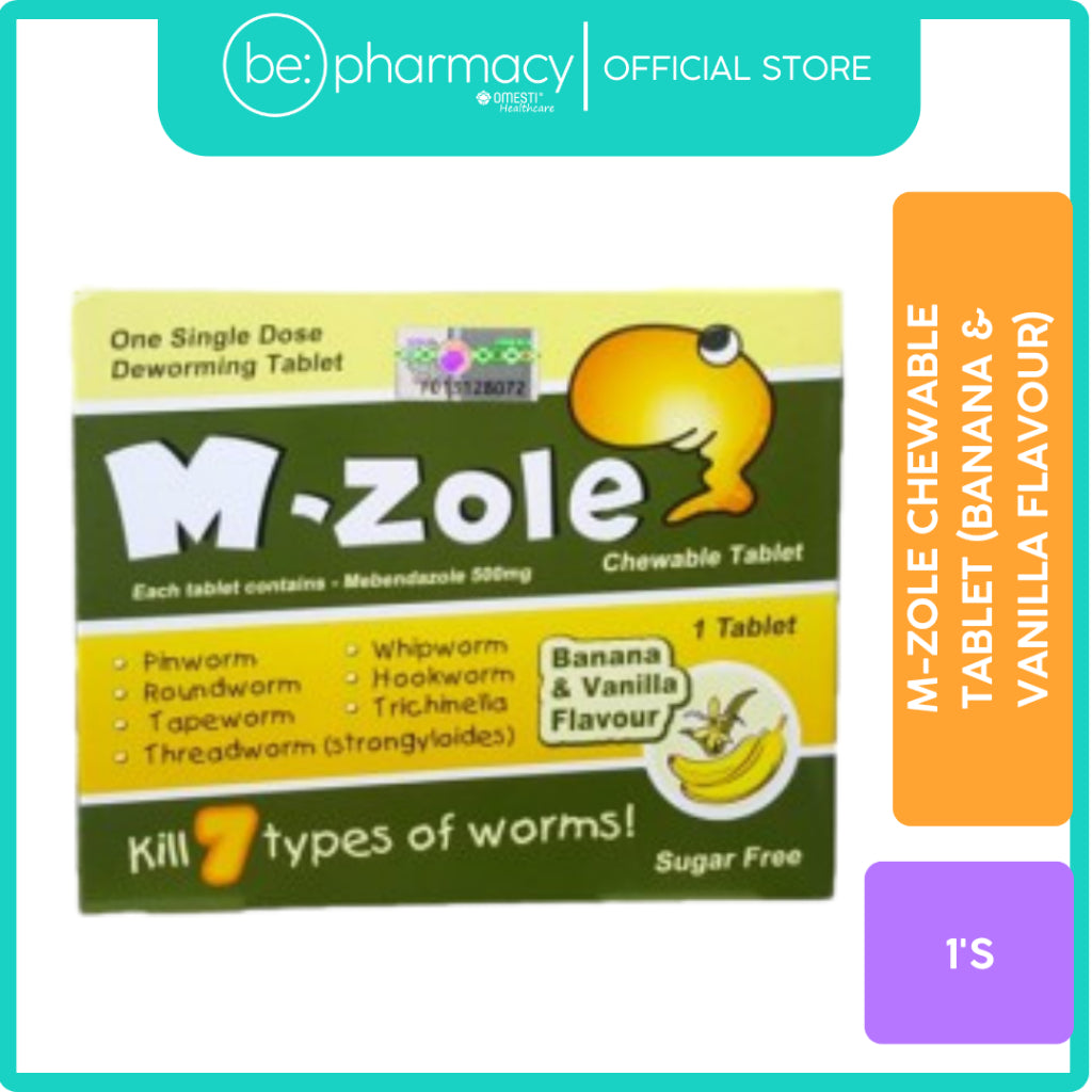 M-Zole Chewable Tablet 1's ( Banana & Vanilla Flavour)