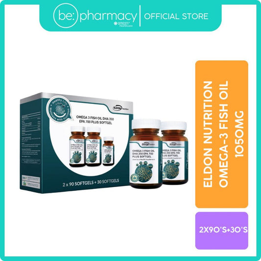 Eldon Nutrition Omega 3 Fish Oil 1050mg 2x90's+30's