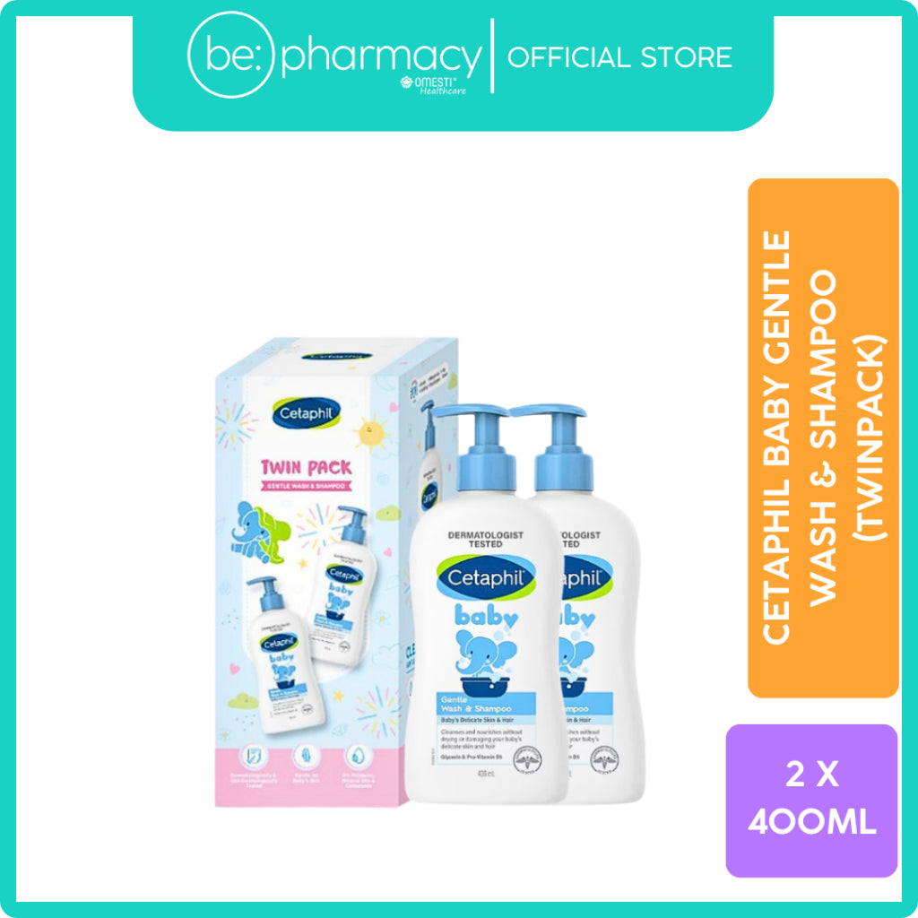 Cetaphil Baby Gentle Wash & Shampoo 2x400ML (twinpack)