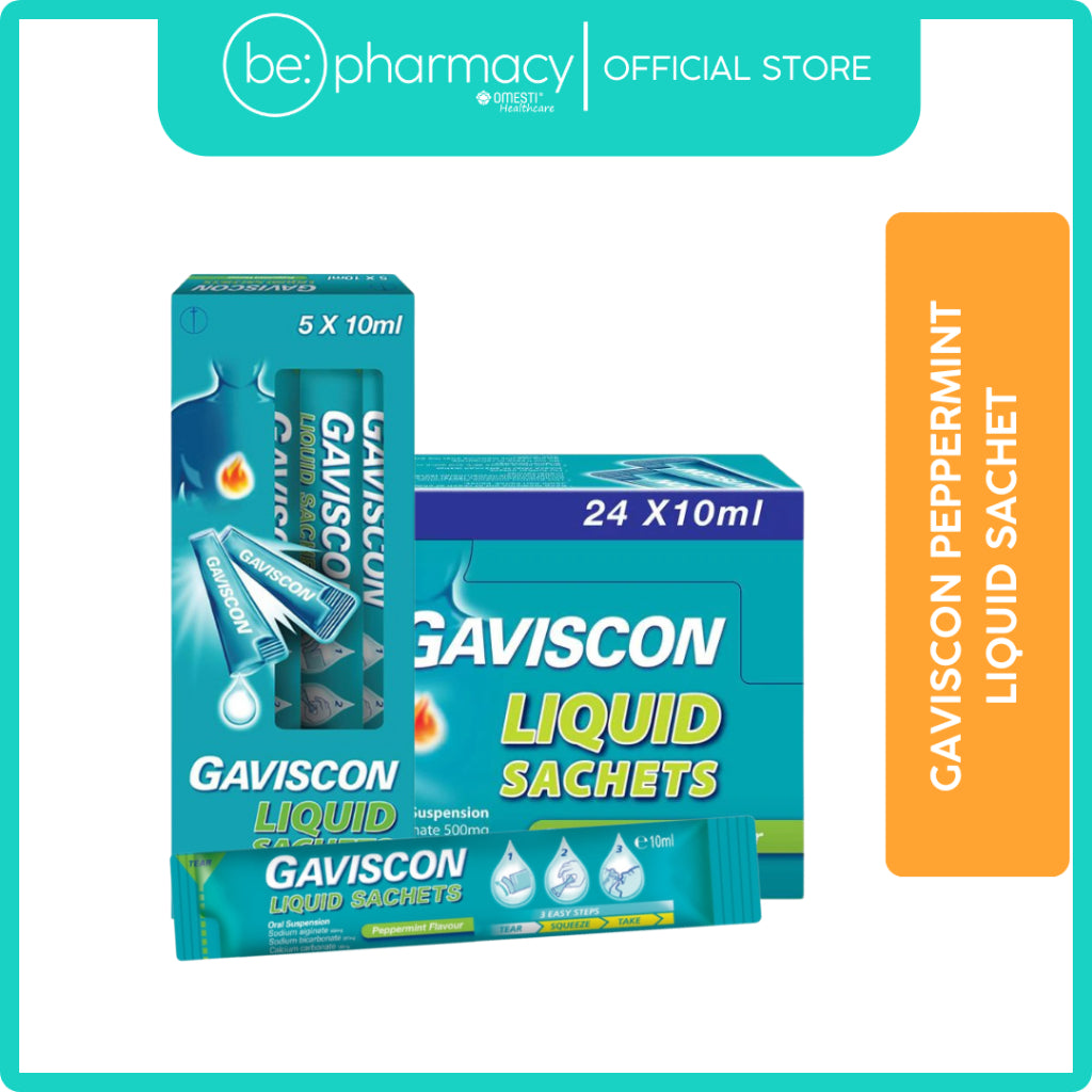 Gaviscon Peppermint Liquid Sachet (10ML x 5's)