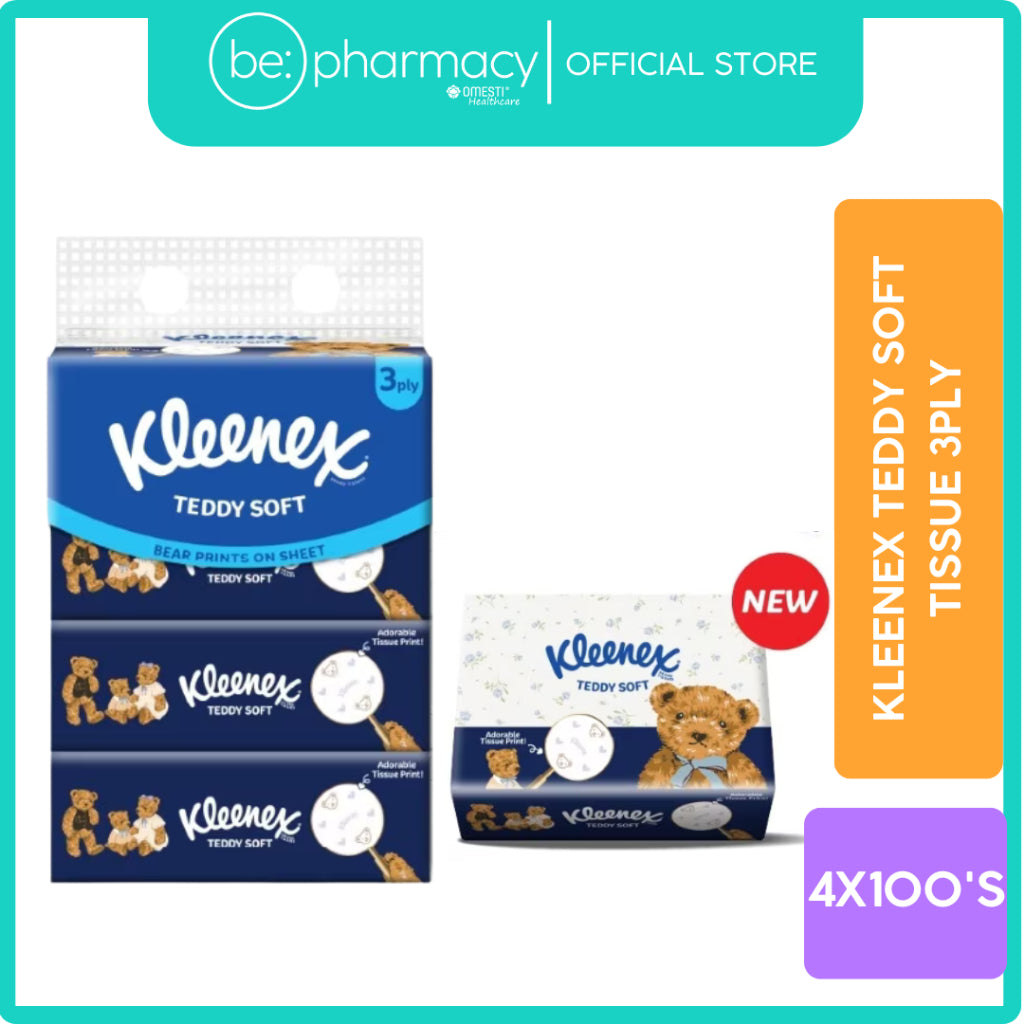 Kleenex Teddy Soft Tissue 3ply 4X100's