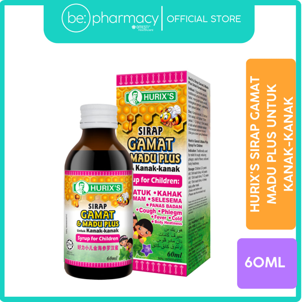 Hurix's Sirap Gamat Madu Plus Untuk Kanak-Kanak 60ML