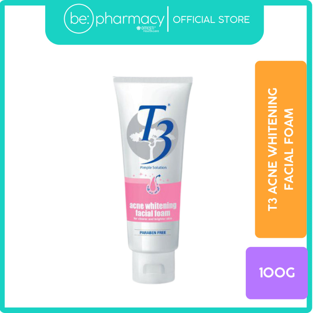 T3 Acne Whitening Facial Foam 100g