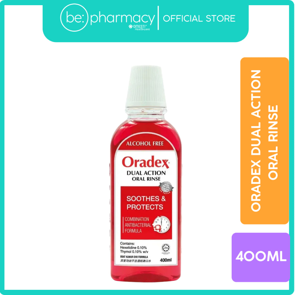 Oradex Dual Action Oral Rinse 400ML