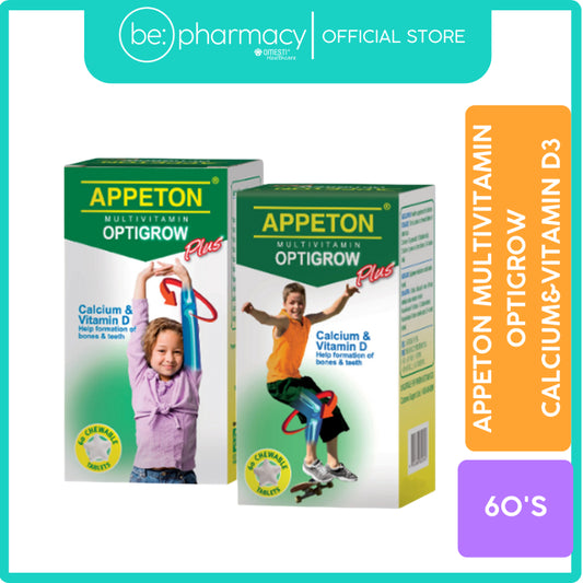 Appeton Multivitamin Optigrow Calcium&Vitamin D3 60'S