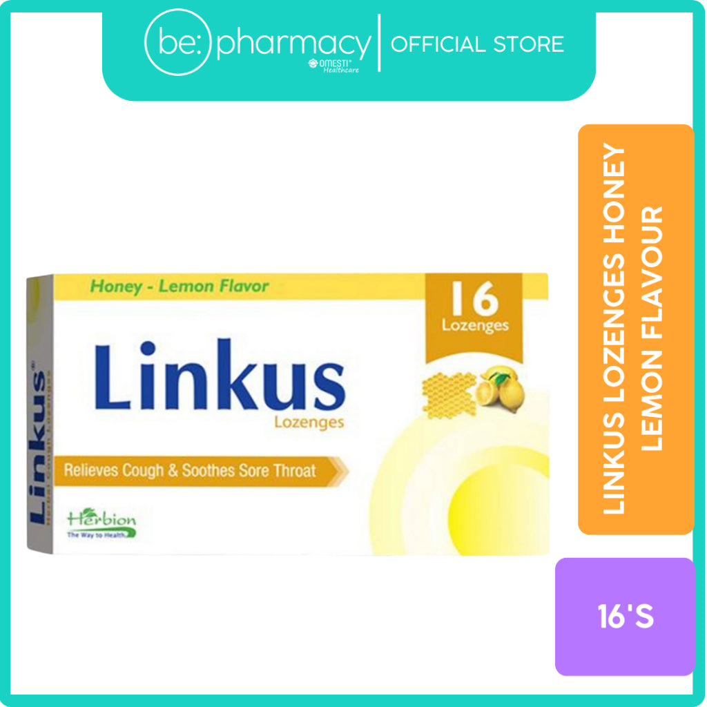 Linkus Lozenges Honey Lemon Flavour 16's