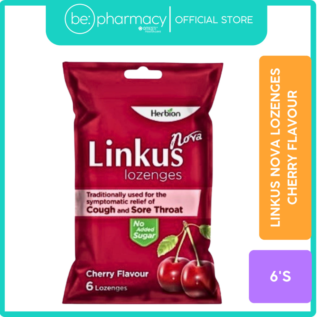 Linkus Nova Lozenges Cherry Flavour 6's - Cough & Sore Throat