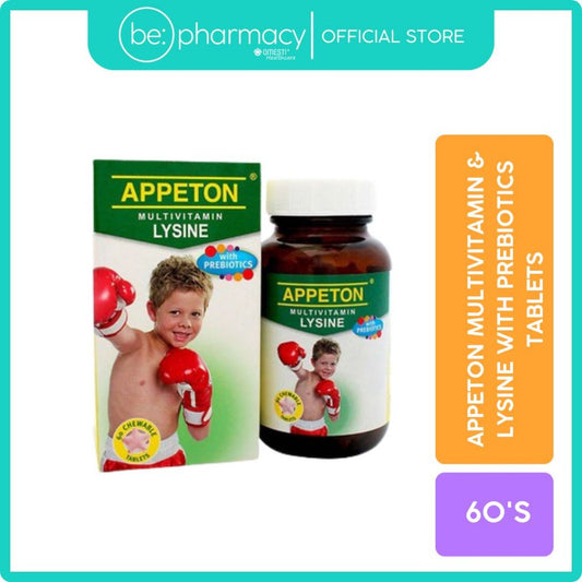 Appeton Multivitamin Lysine With Prebiotics Tablets 60's