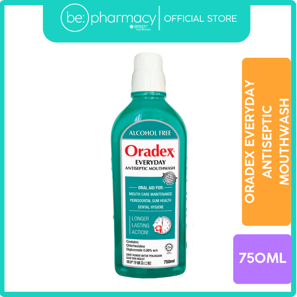 Oradex Everyday Antiseptic Mouthwash 750ml