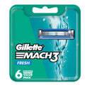 Gillette Mach 3 Aqua Grip Cartridges 6's